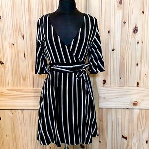 NWT Black Swan Wrap Dress